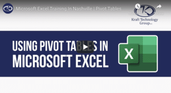 Microsoft Excel: Getting Started With Pivot Tables